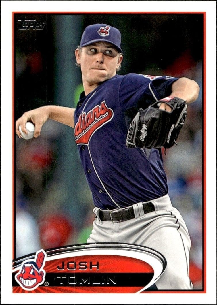 2012 Topps Series 2 Josh Tomlin #583 trading card