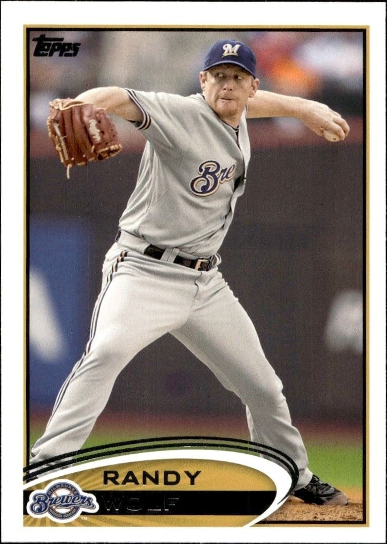 2012 Topps Series 2 Randy Wolf #545 trading card