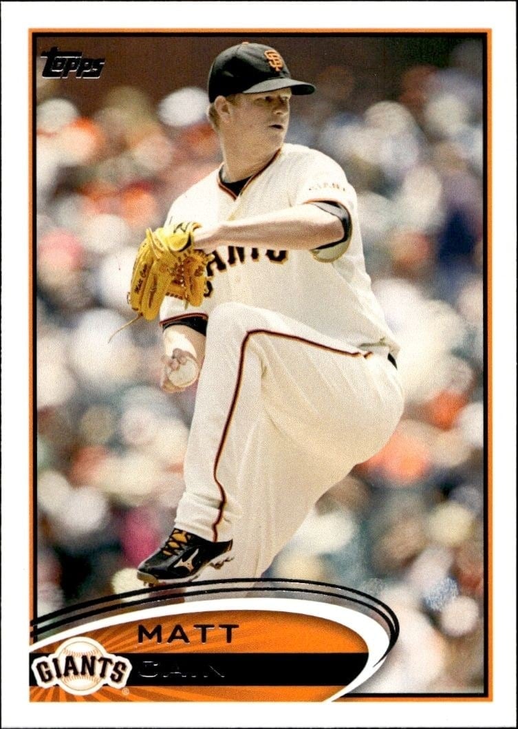 2012 Topps Series 1 Matt Cain #155 trading card