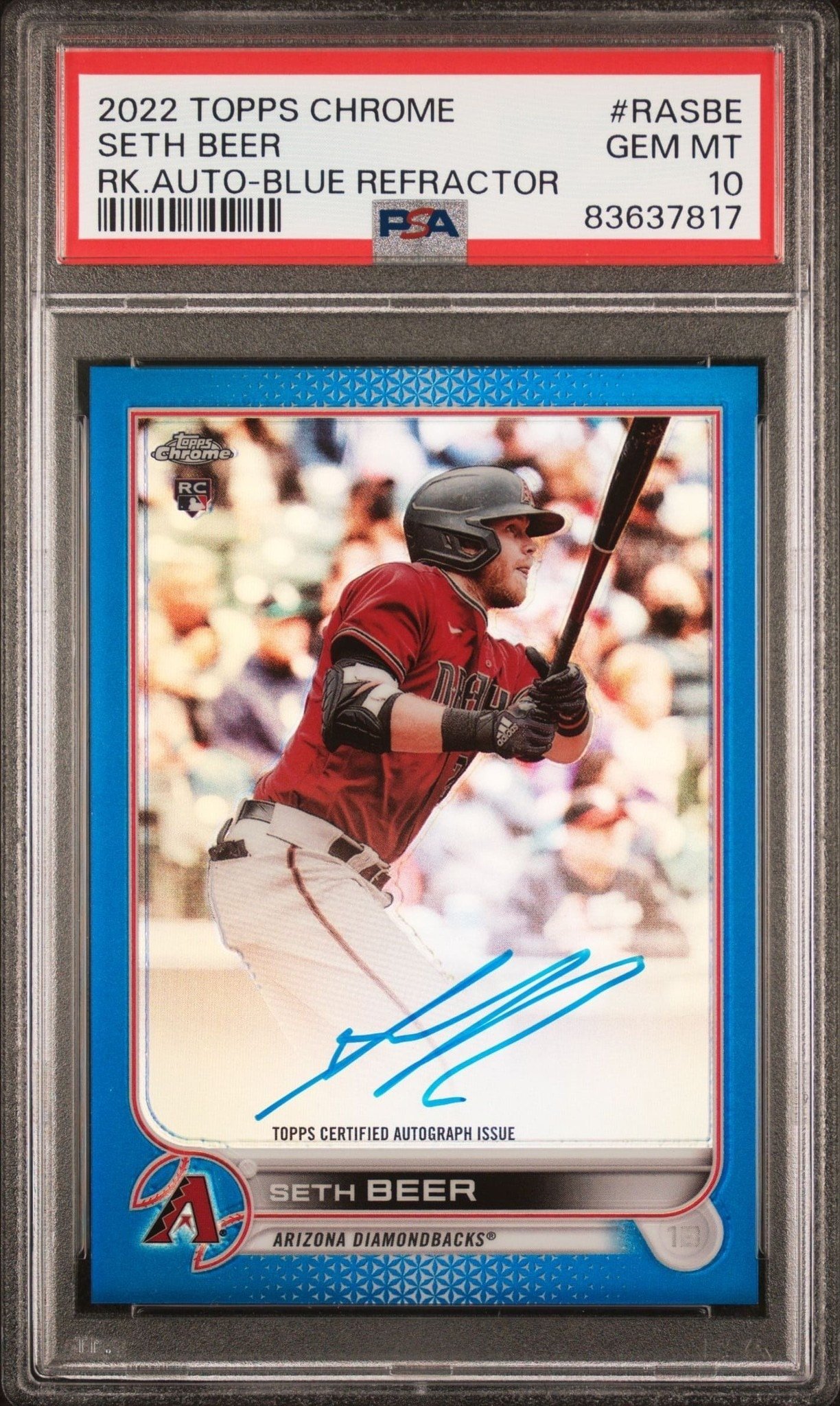 2022 Topps Chrome Seth Beer #RA-SBE trading card