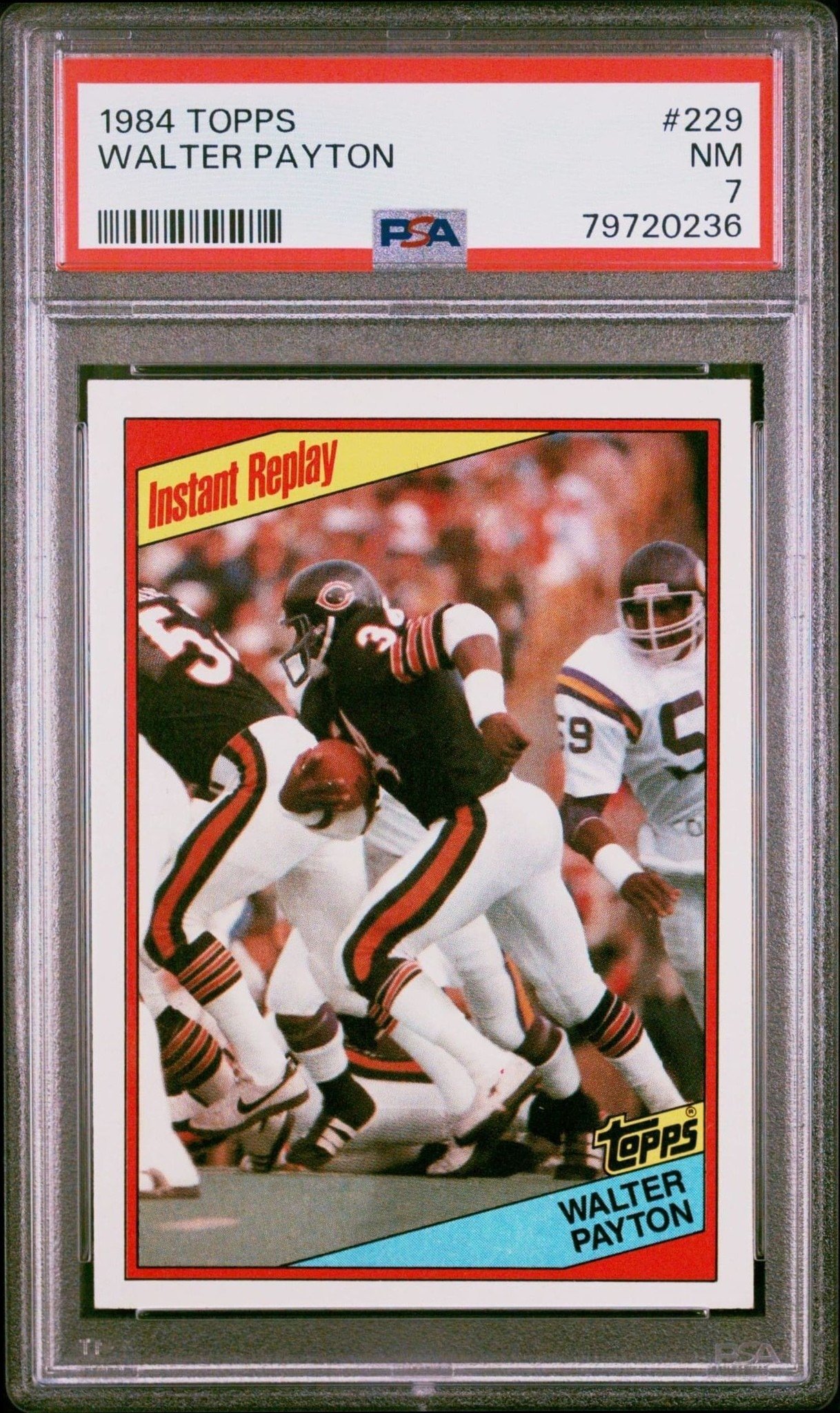 1984 Topps Walter Payton #229 trading card
