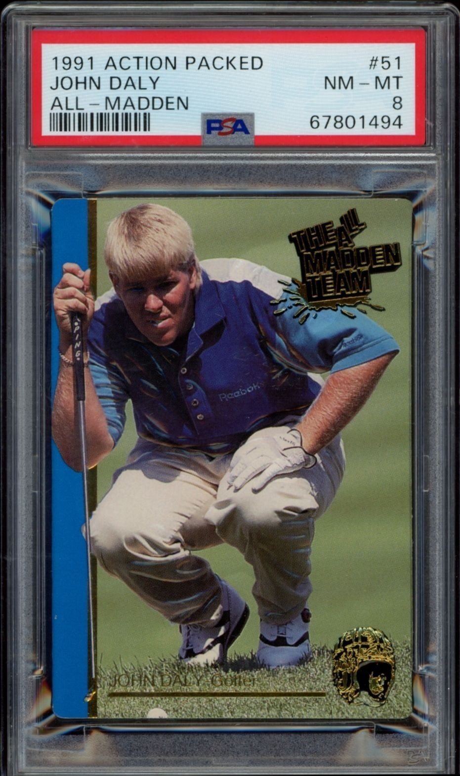 1991 Action-Packed All-madden John Daly #51 trading card