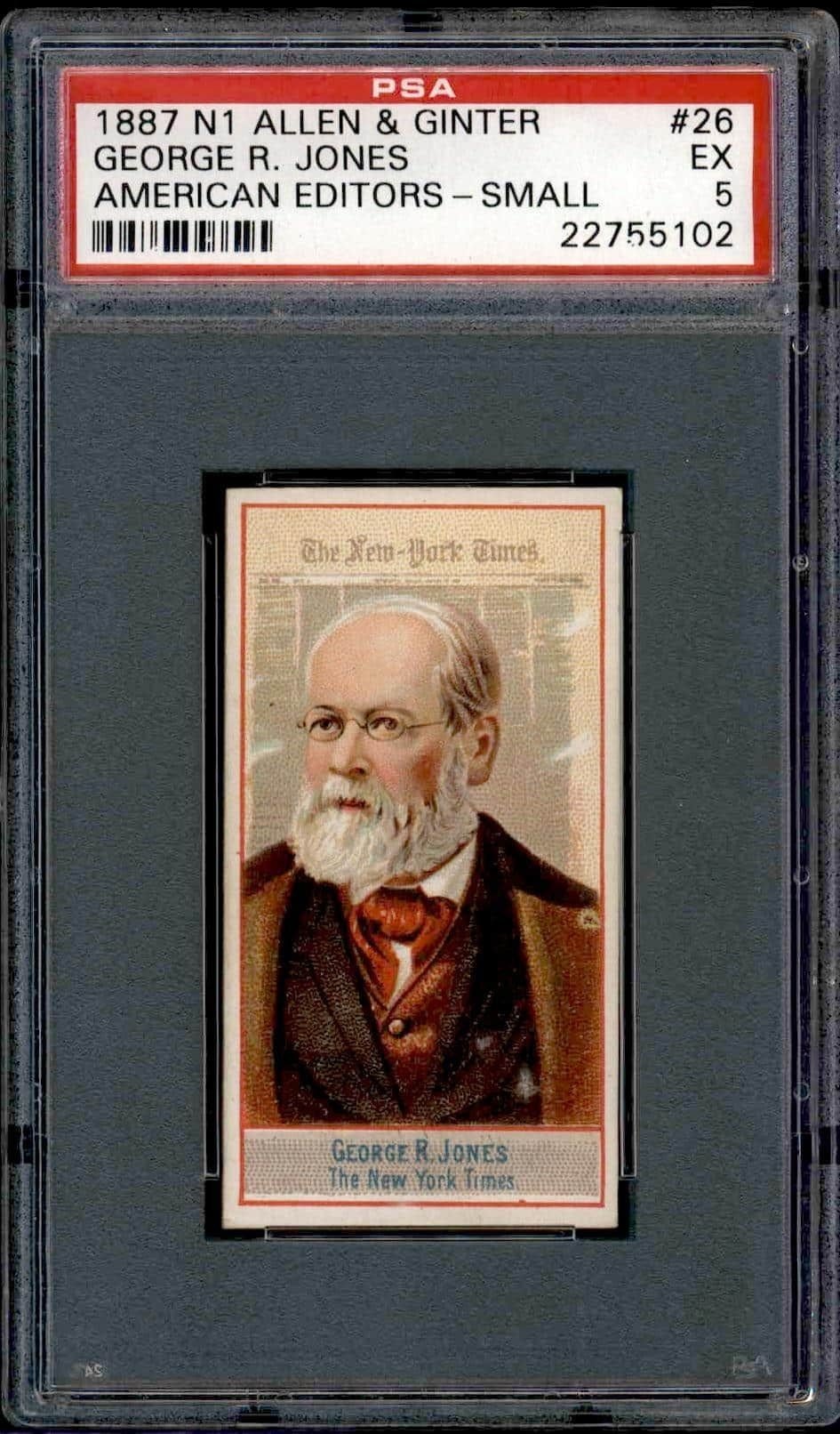 1887 Topps Allen & Ginter George R. Jones #26 trading card