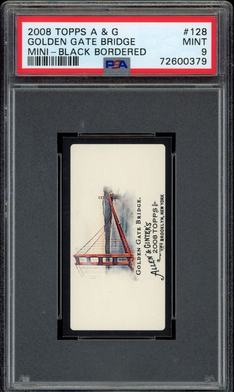 2008 Topps Allen & Ginter Golden Gate Bridge #128 trading card