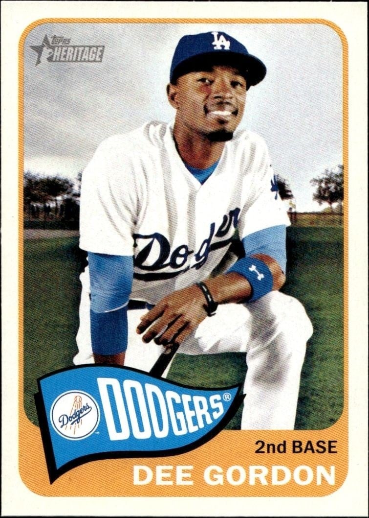 2014 Topps Heritage High Number Dee Gordon #H502 trading card