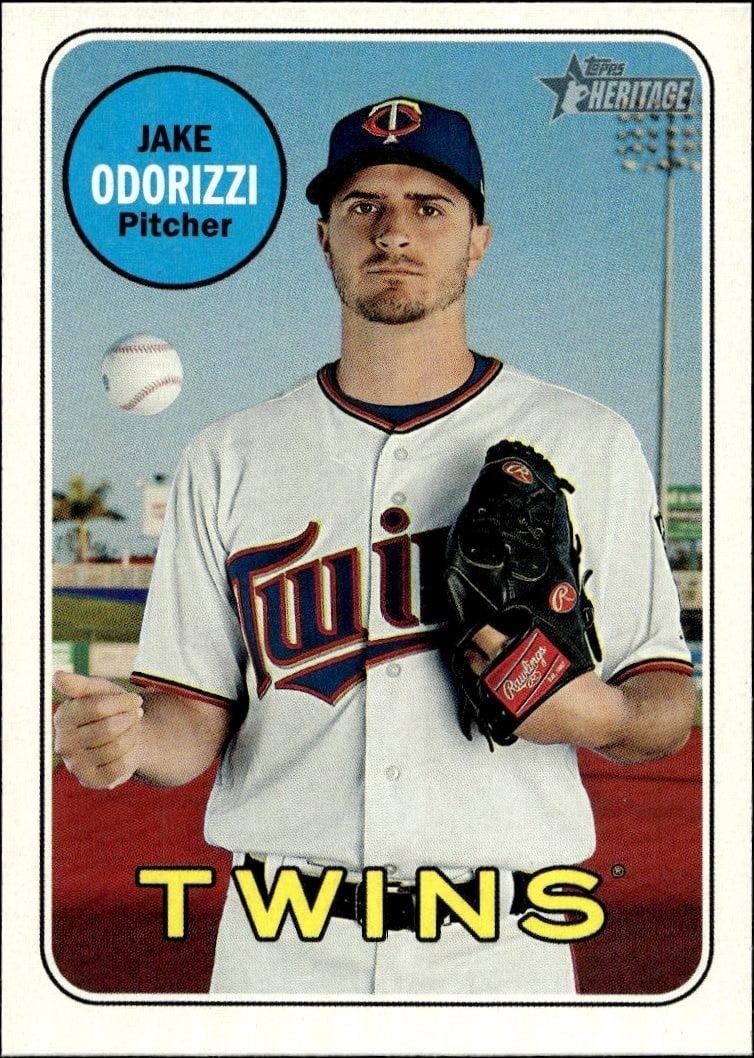 2018 Topps Heritage High Number Jake Odorizzi #622 baseball trading card front