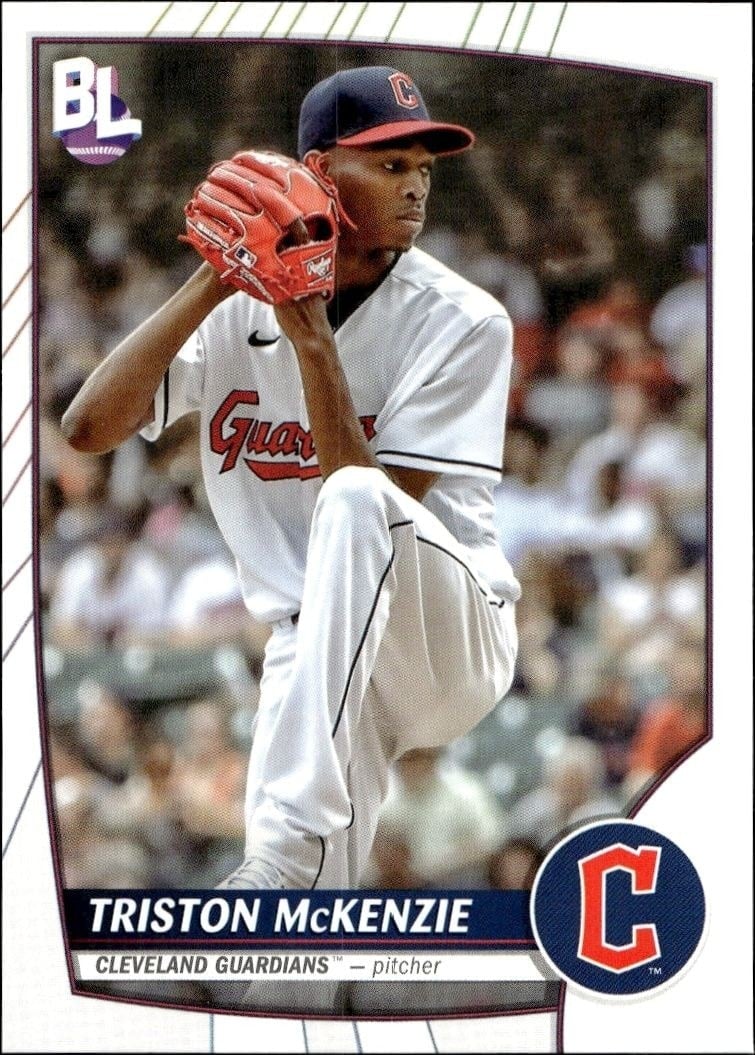 Triston McKenzie 2023 Topps Big League #47 Baseball Trading Card - Front 2023 Topps Big League Triston McKenzie #47 baseball trading card front