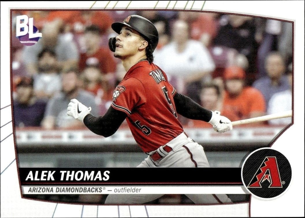 Alek Thomas 2023 Topps Big League #36 Baseball Trading Card - Front 2023 Topps Big League Alek Thomas #36 baseball trading card front