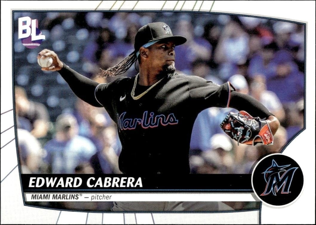 Edward Cabrera 2023 Topps Big League #120 Baseball Trading Card - Front 2023 Topps Big League Edward Cabrera #120 baseball trading card front