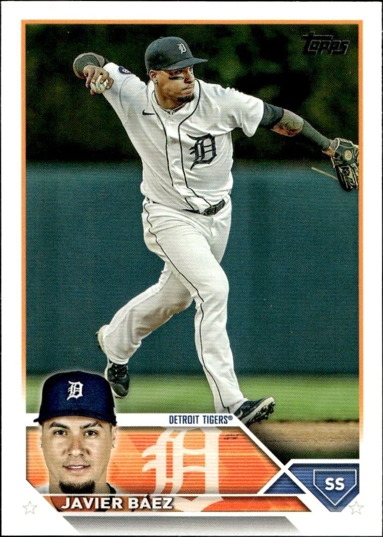 Javier Baez 2023 Topps #641 Baseball Trading Card - Front 2023 Topps Javier Baez #641 baseball trading card front