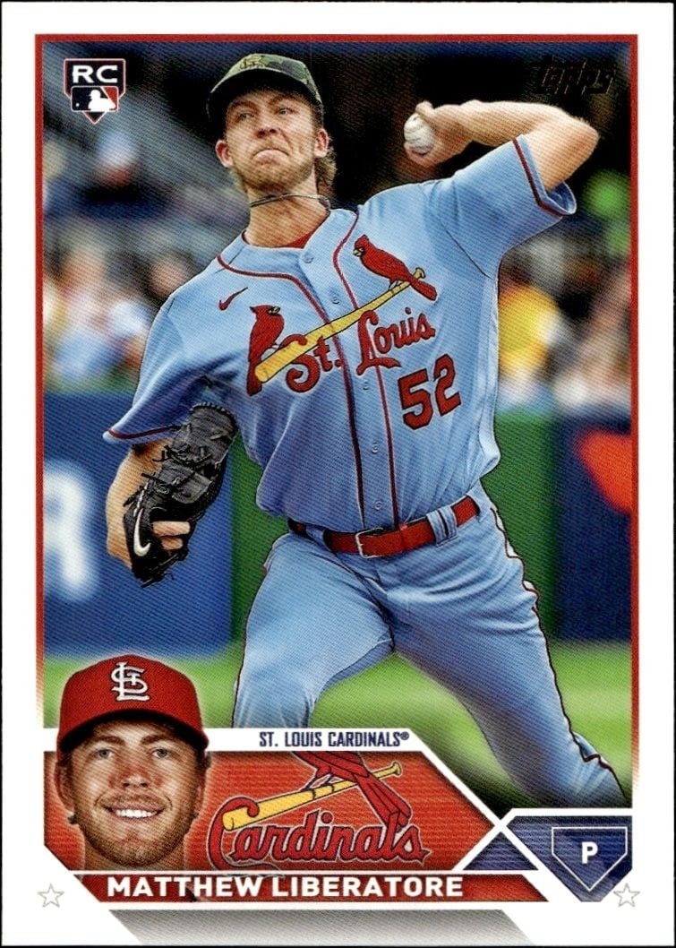 2023 Topps Series 1 Matthew Liberatore #52 trading card