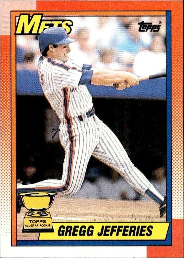 1990 Topps Gregg Jefferies #457 trading card