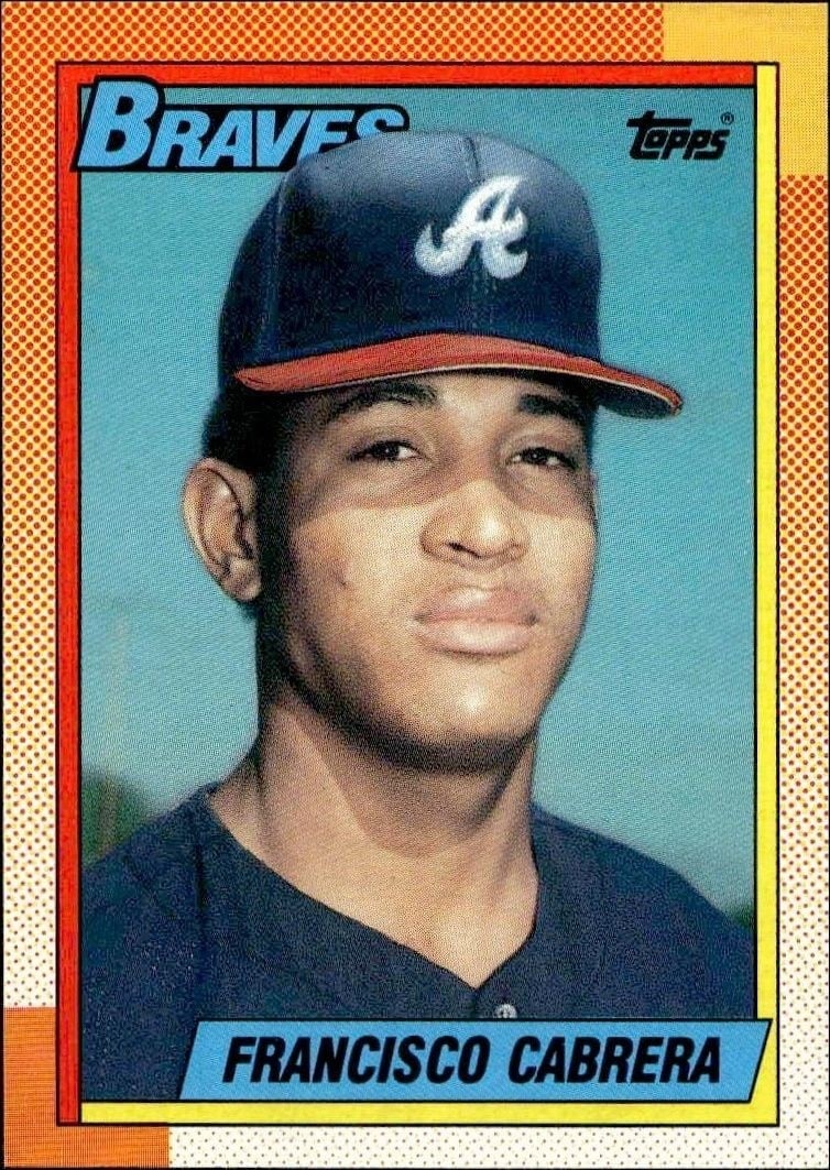 1990 Topps Francisco Cabrera #254 trading card