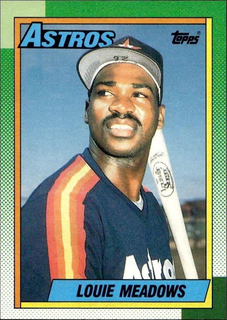 1990 Topps Louie Meadows #534 trading card
