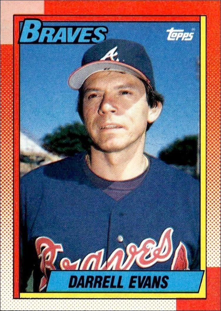 1990 Topps Darrell Evans #55 trading card