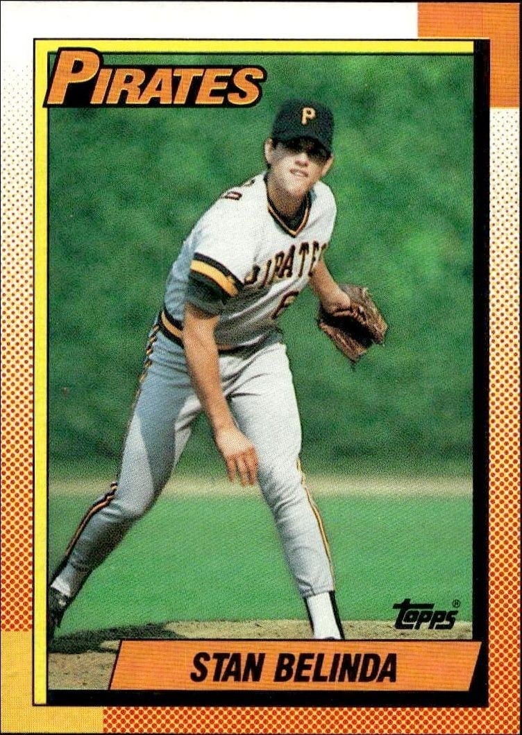 1990 Topps Stan Belinda #354 trading card