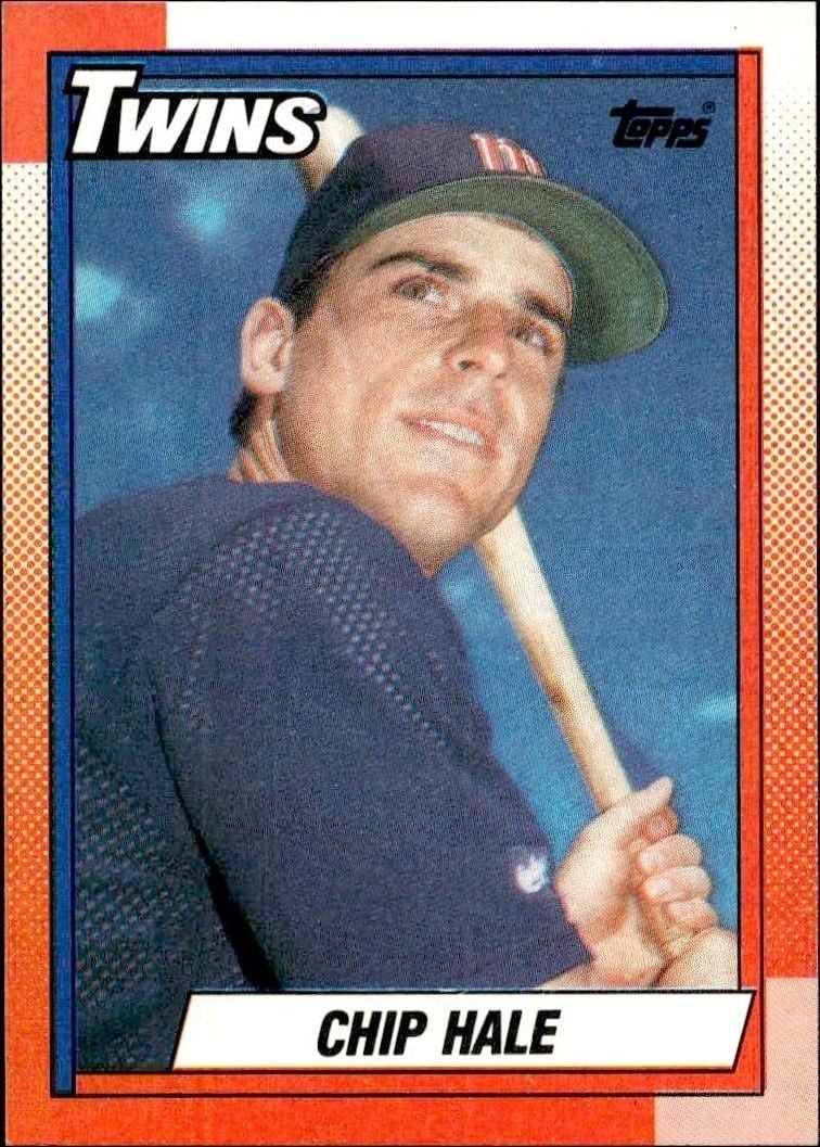 1990 Topps Chip Hale #704 trading card