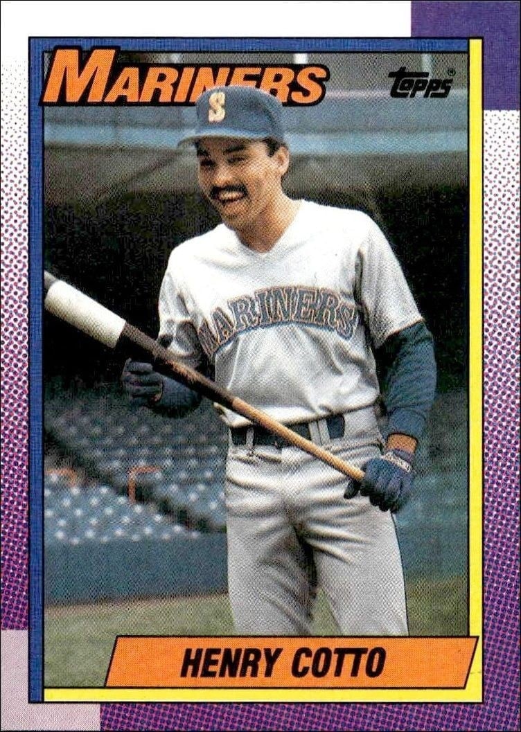 Henry Cotto 1990 Topps #31 Baseball Trading Card - Front 1990 Topps Henry Cotto #31 baseball trading card front