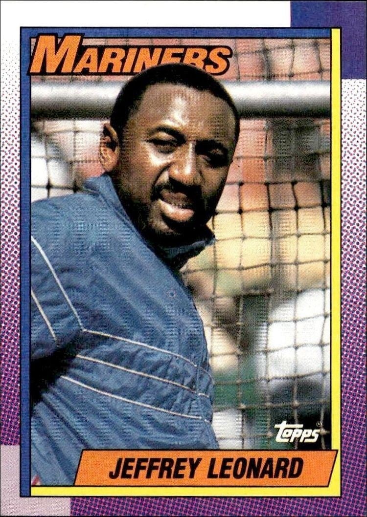 1990 Topps Jeffrey Leonard #455 trading card