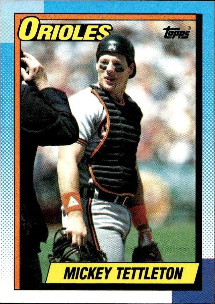 Mickey Tettleton 1990 Topps #275 Baseball Trading Card - Front 1990 Topps Mickey Tettleton #275 baseball trading card front