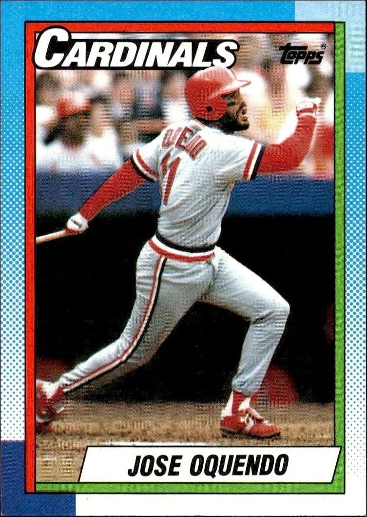 1990 Topps Jose Oquendo #645 trading card