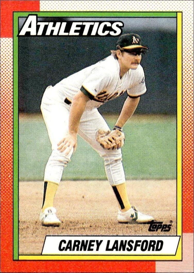 1990 Topps Carney Lansford #316 trading card
