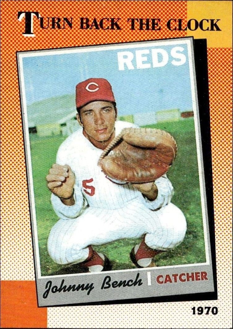 1990 Topps Johnny Bench #664 trading card