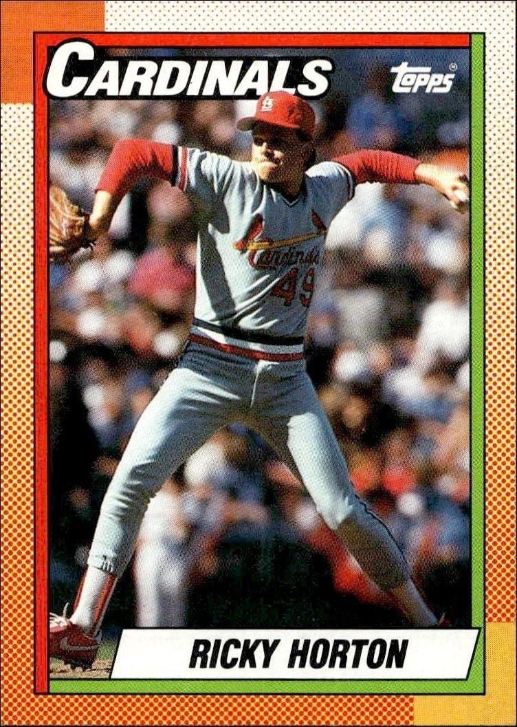 1990 Topps Ricky Horton #133 trading card