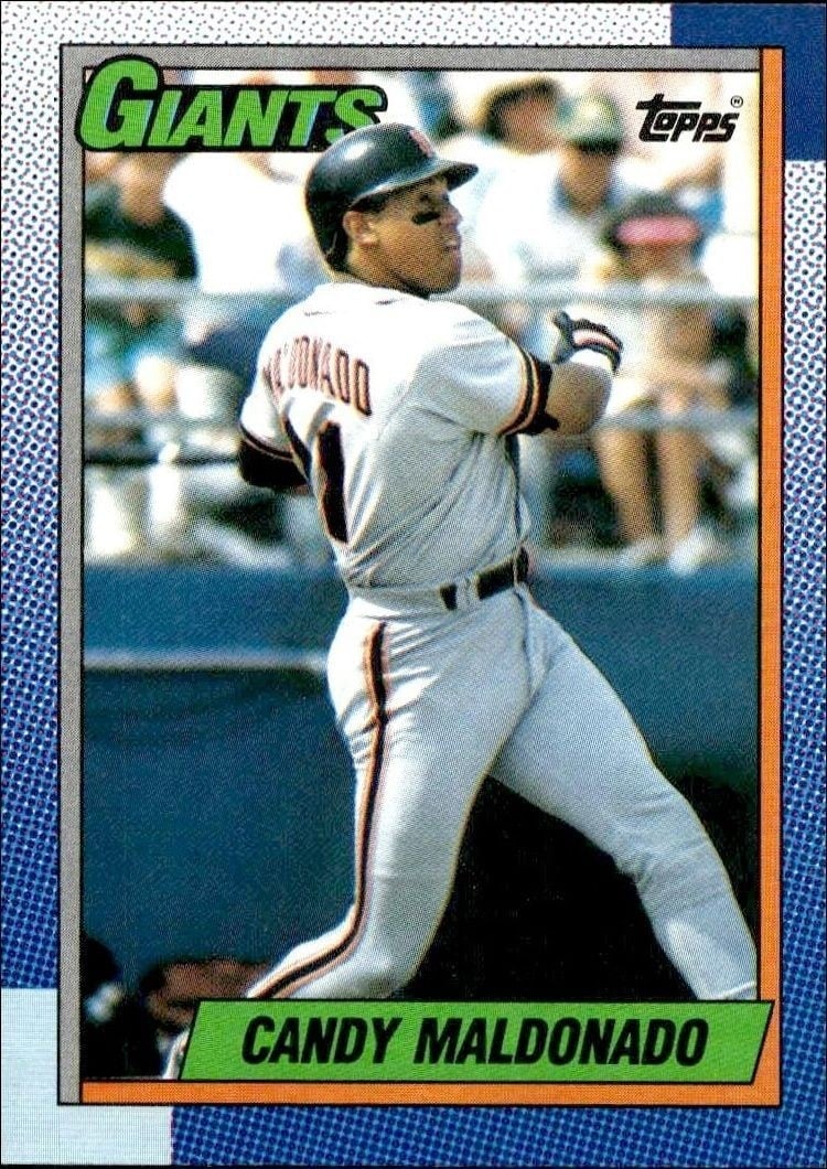 1990 Topps Candy Maldonado #628 trading card