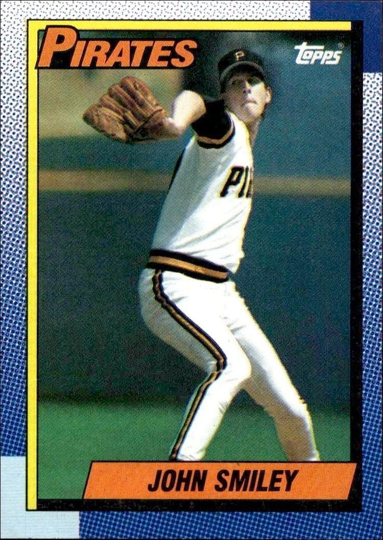 1990 Topps John Smiley #568 baseball trading card front