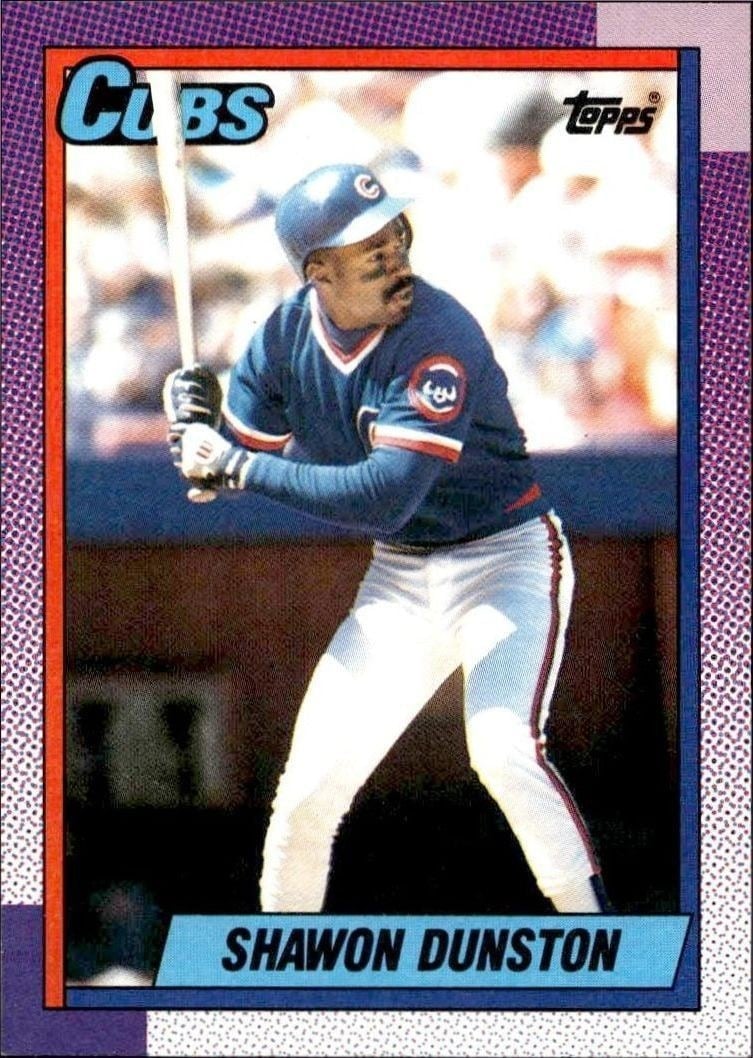 1990 Topps Shawon Dunston #415 trading card