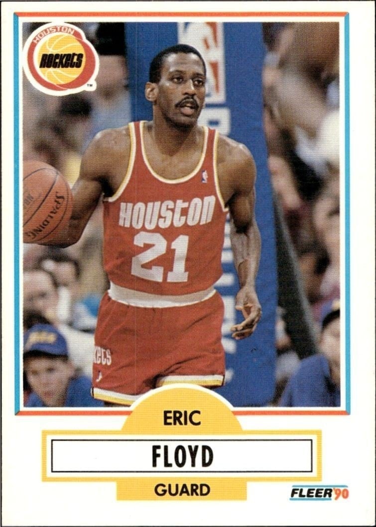 1990-91 Fleer Eric Floyd #70 basketball trading card front