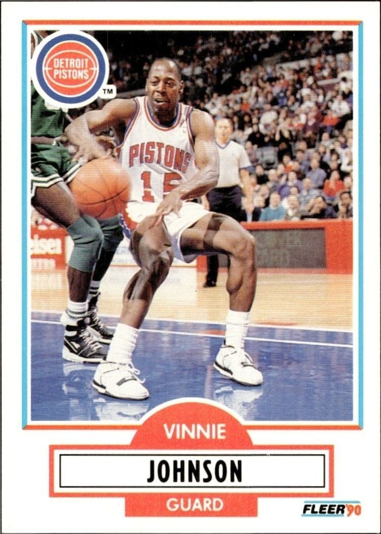 1990-91 Fleer Vinnie Johnson #57 trading card