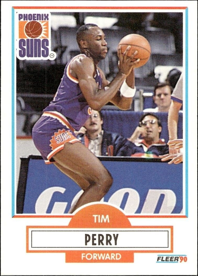 1990-91 Fleer Tim Perry #151 basketball trading card front