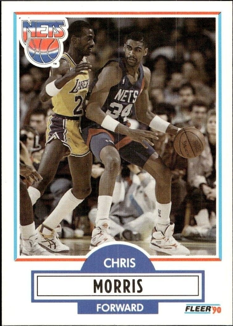 1990-91 Fleer Chris Morris #121 trading card