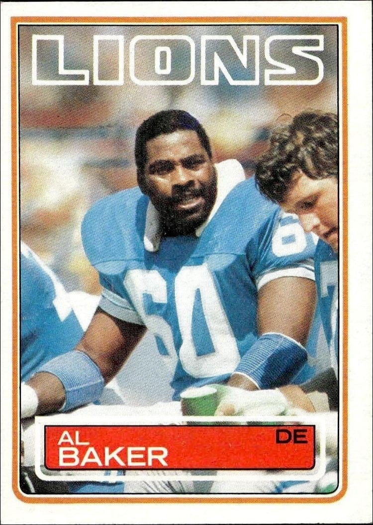 1983 Topps Al Baker #59 football trading card front