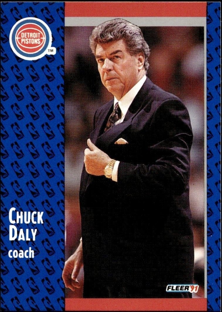 1991-92 Fleer Chuck Daly #58 trading card