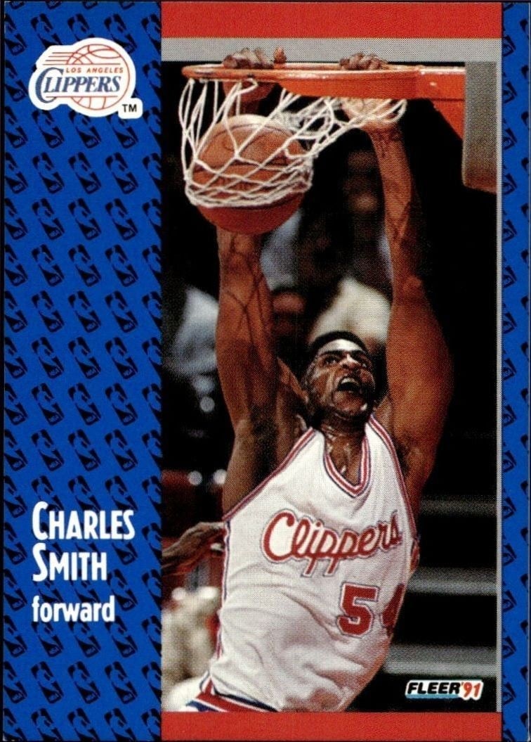 1991-92 Fleer Charles Smith #96 trading card