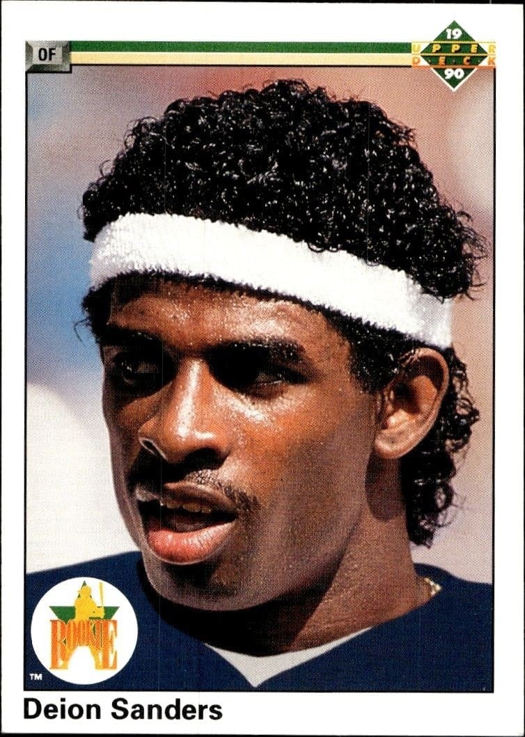 1990 Upper-Deck Low Number Deion Sanders #13 trading card