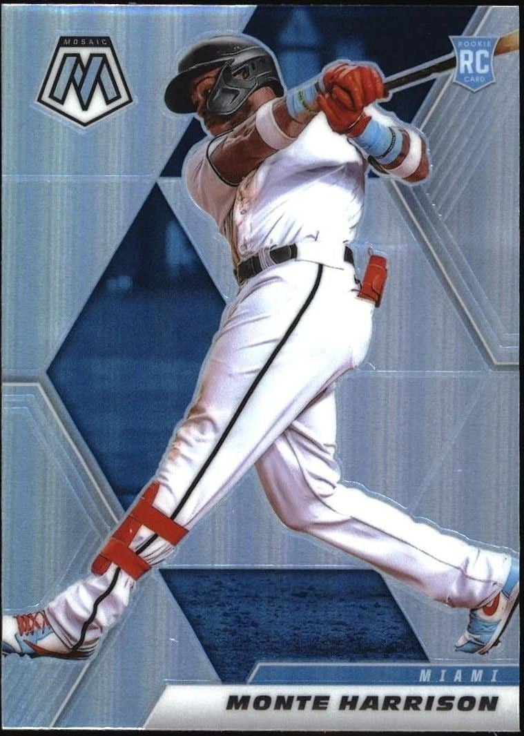 2021 Panini Mosaic Monte Harrison #260 trading card