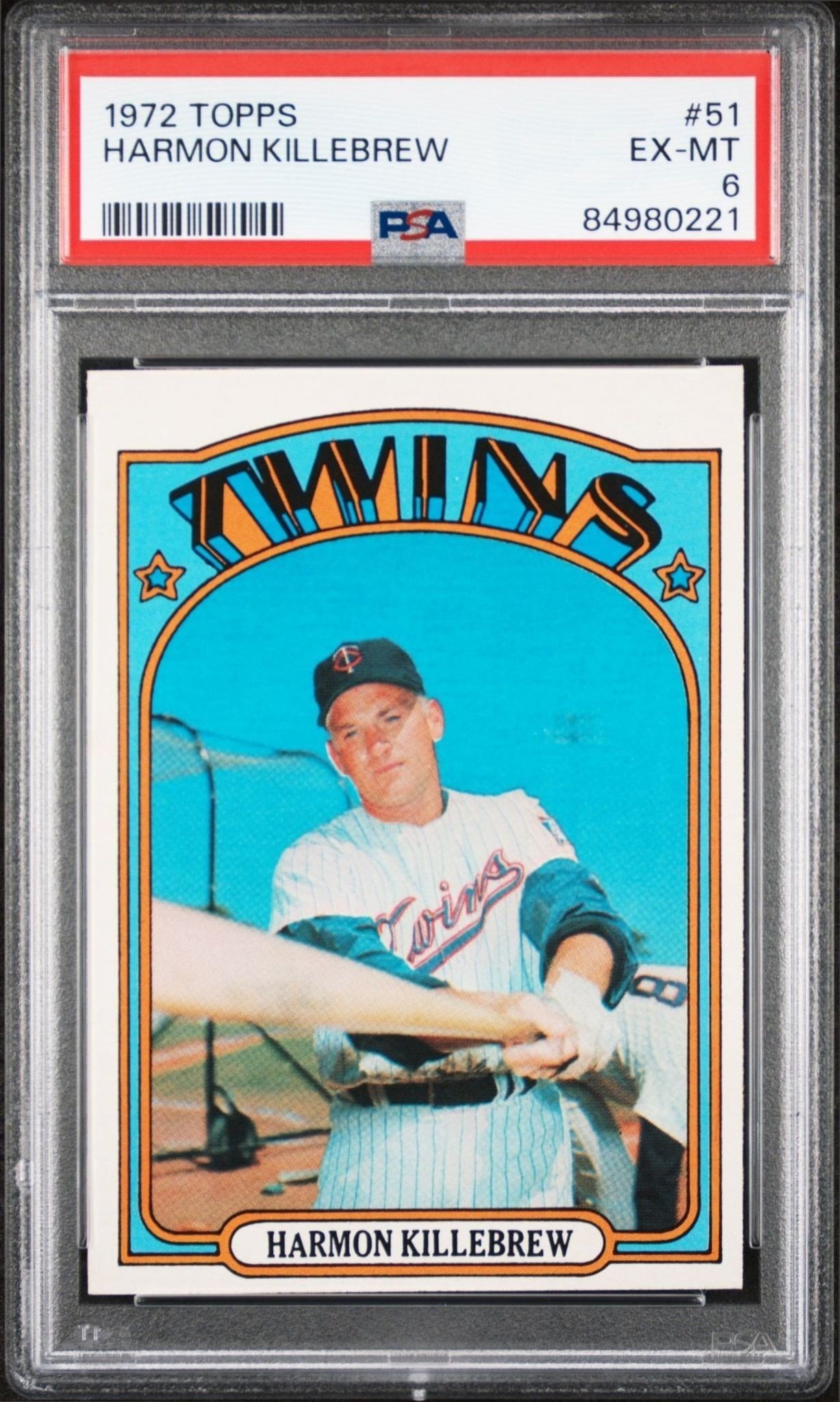 1972 Topps Harmon Killebrew #51 trading card