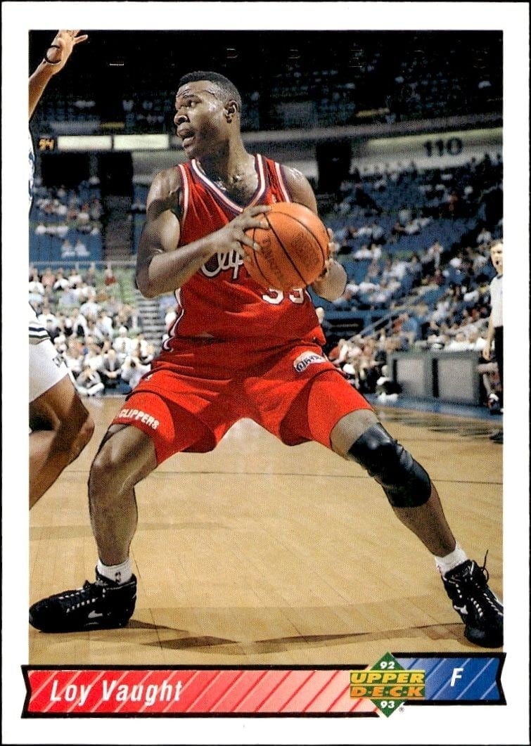 1992-93 Upper-Deck Loy Vaught #251 trading card