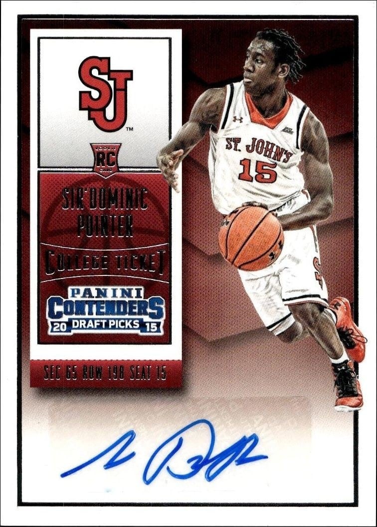 2015-16 Panini Contenders Draft Picks Sir'Dominic Pointer #159 trading card