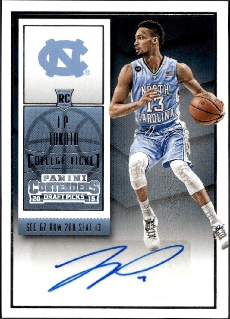 2015-16 Panini Contenders Draft Picks J.P. Tokoto #117 basketball trading card front