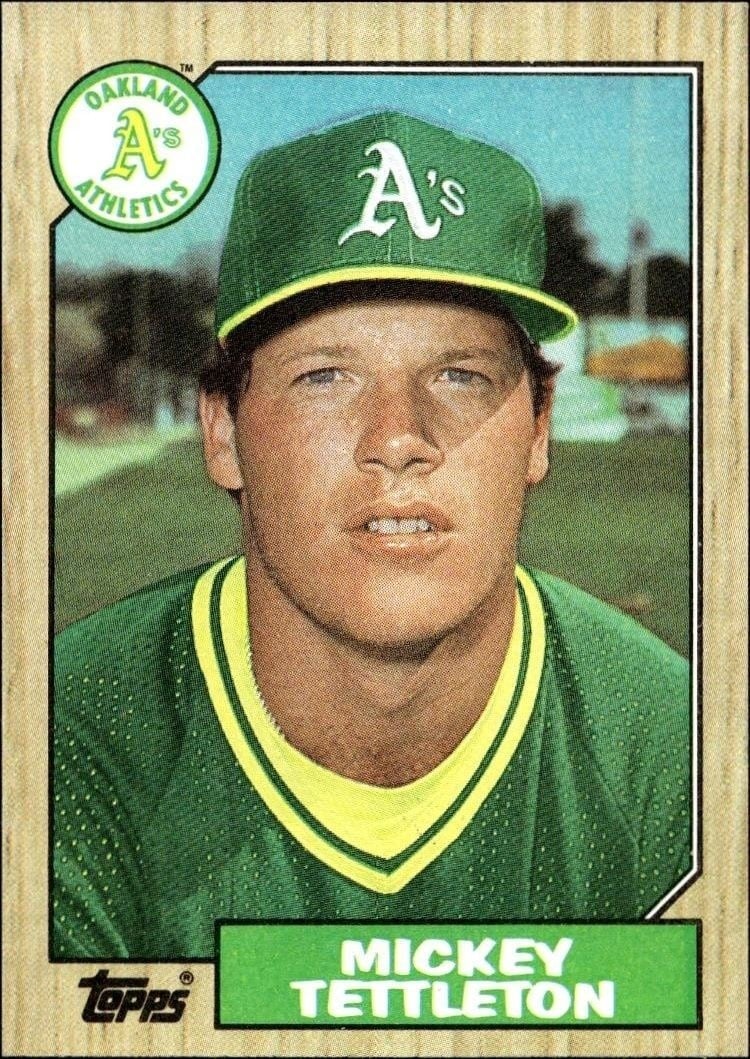 1987 Topps Mickey Tettleton #649 baseball trading card front