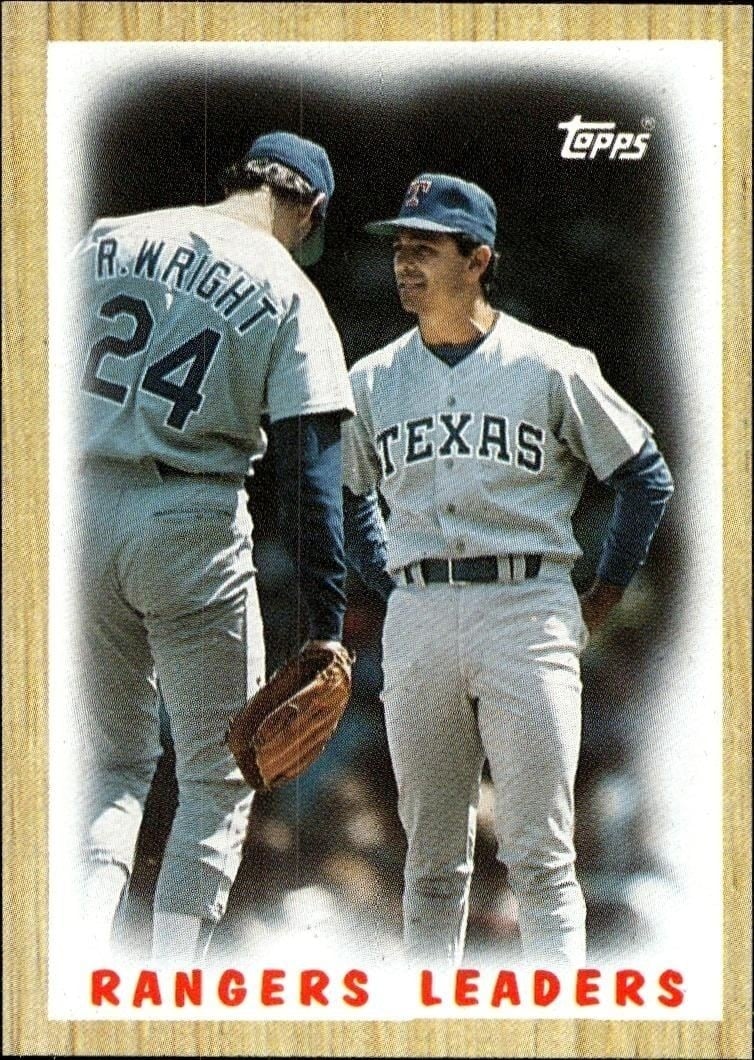 1987 Topps Texas Rangers #656 baseball trading card front