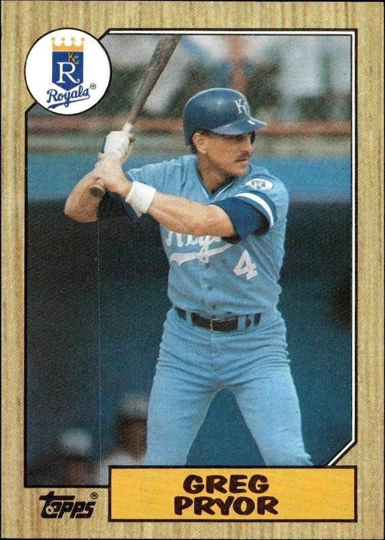 1987 Topps Greg Pryor #761 trading card