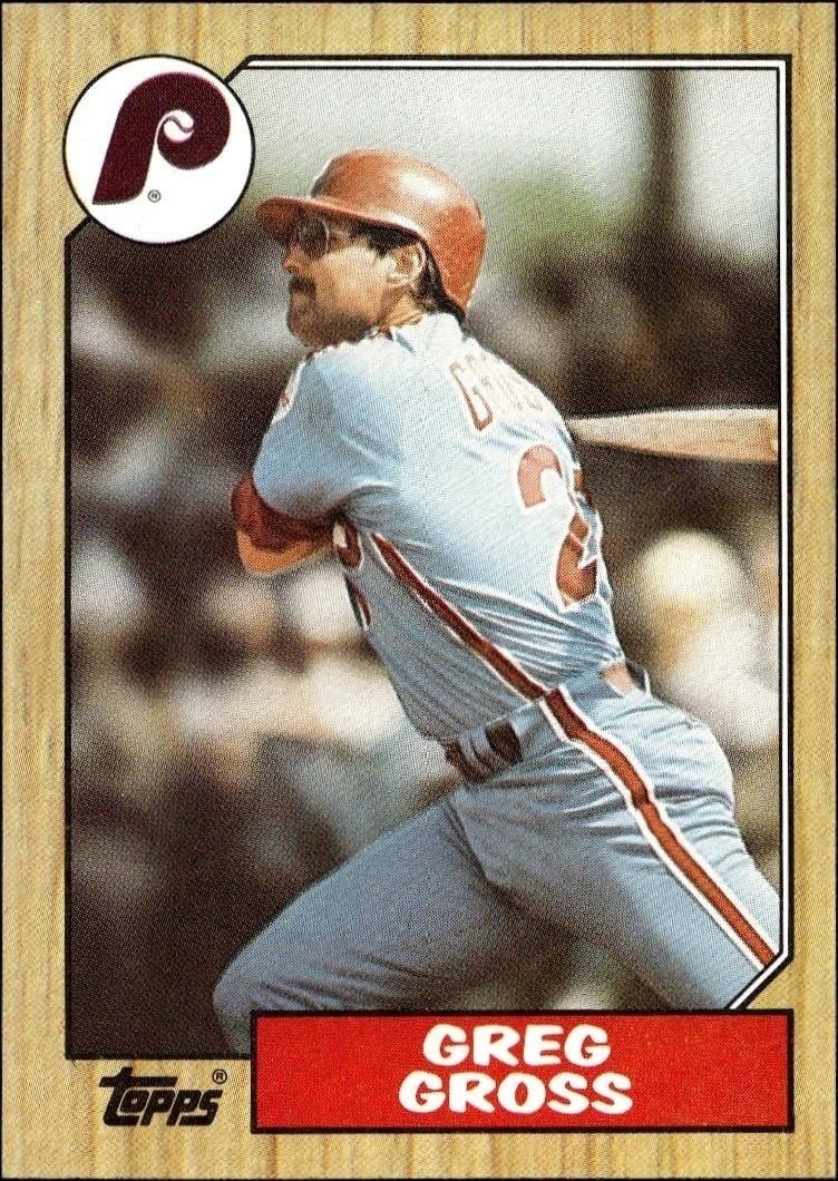 1987 Topps Greg Gross #702 trading card
