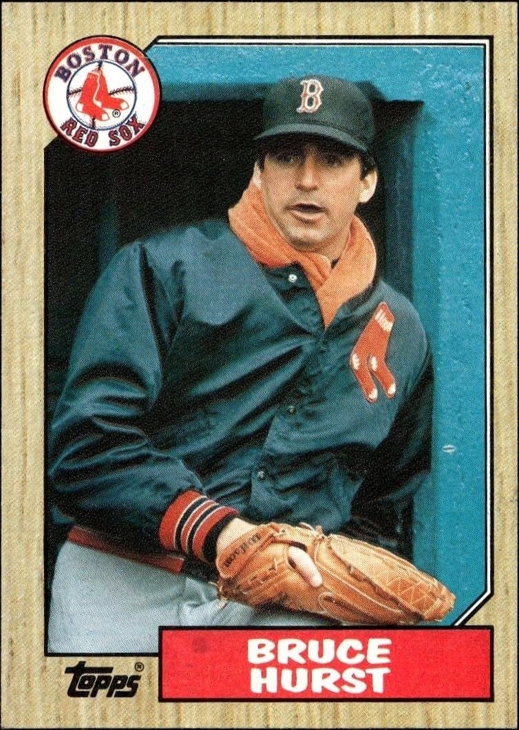 1987 Topps Bruce Hurst #705 trading card