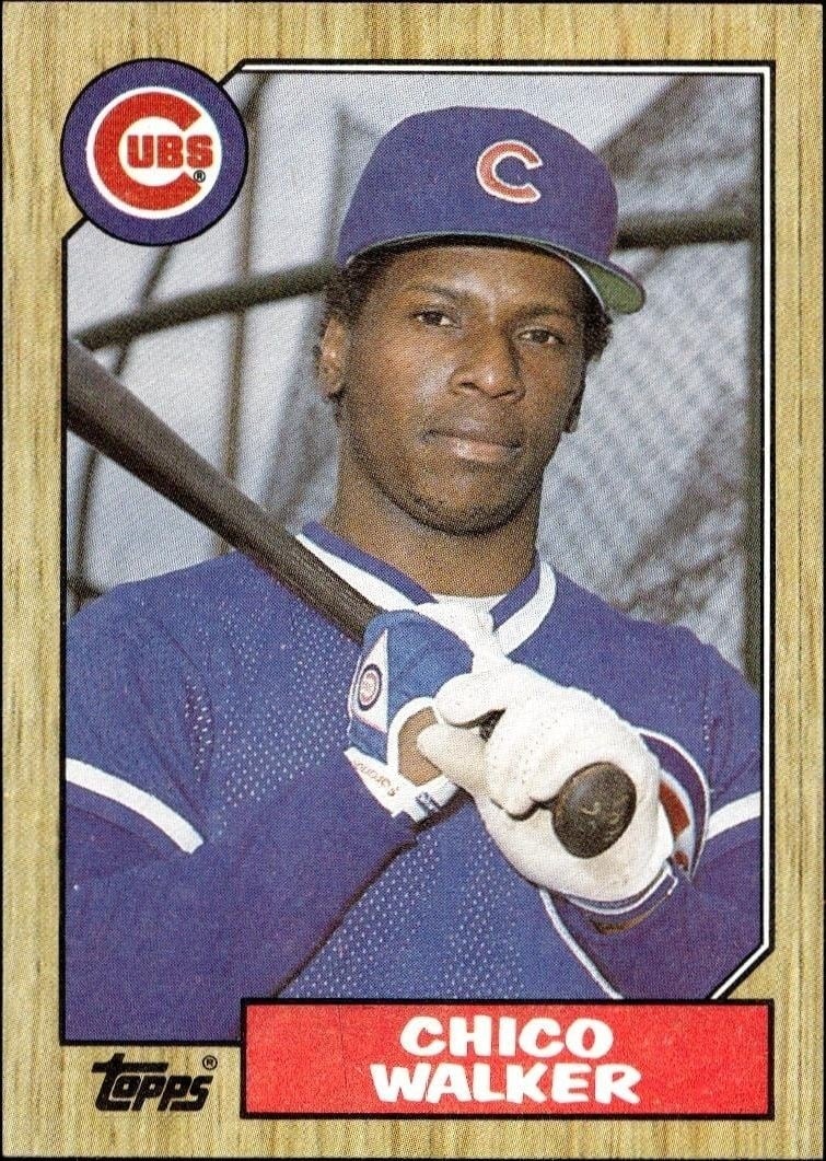 1987 Topps Chico Walker #695 trading card